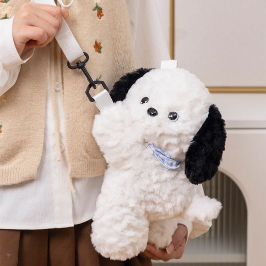 Plush Puppy Dog Crossbody Bag for Kids - Adorable Stuffed Animal Shoulder Bag